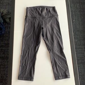 Lululemon cropped legging (metallic)